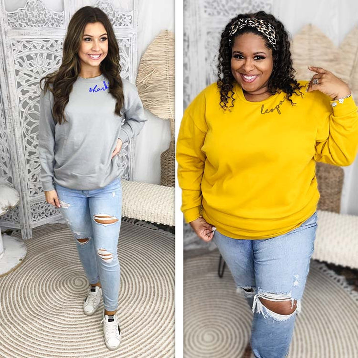 Custom Chain Script Sweatshirt