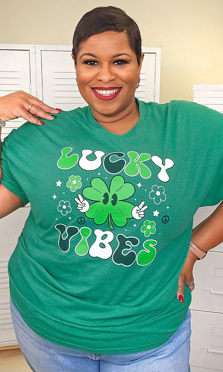 Lucky Vibes Adult Graphic T-Shirt