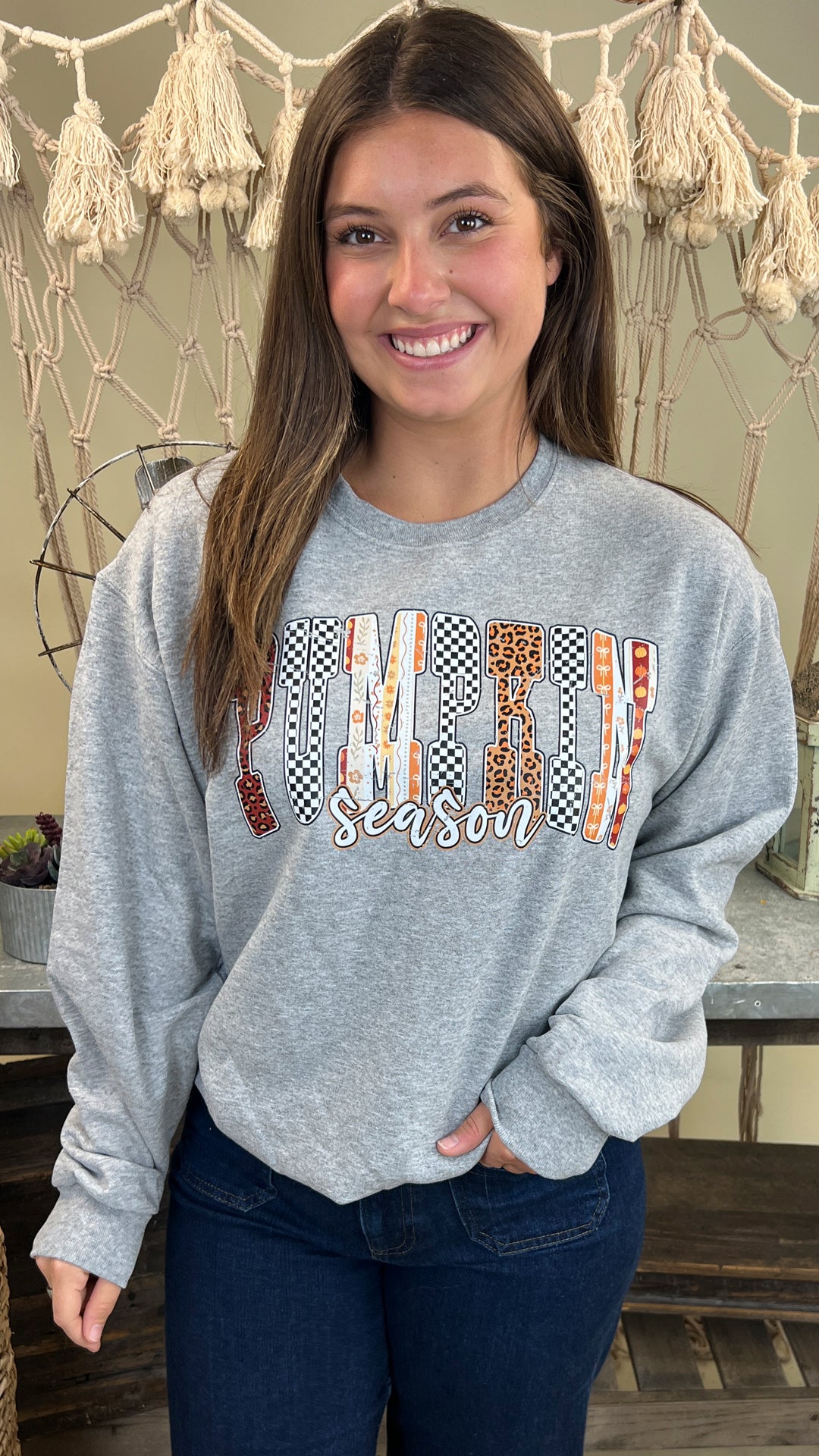 Pumpkin Season Halloween Graphic Sweatshirt