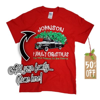 Festive T-Shirts the Whole Family Can Wear Christmas Morning
