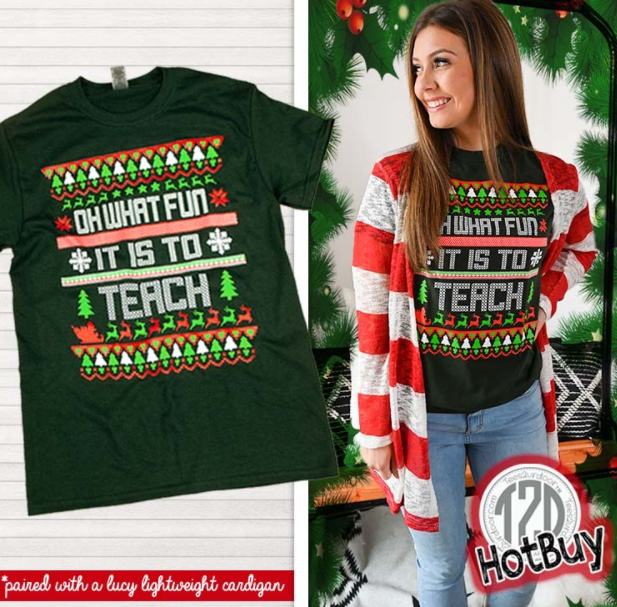 oh-what-fun-it-is-to-teach-christmas-tshirt