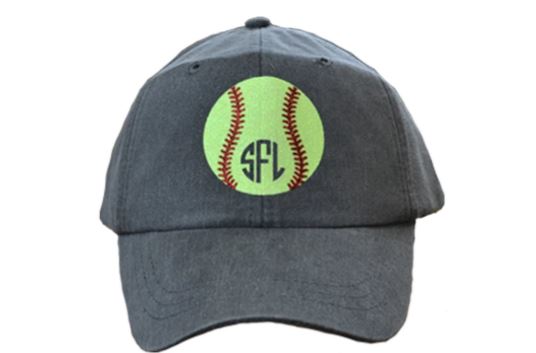 Pigment Dyed Monogram Sport Hat Softball