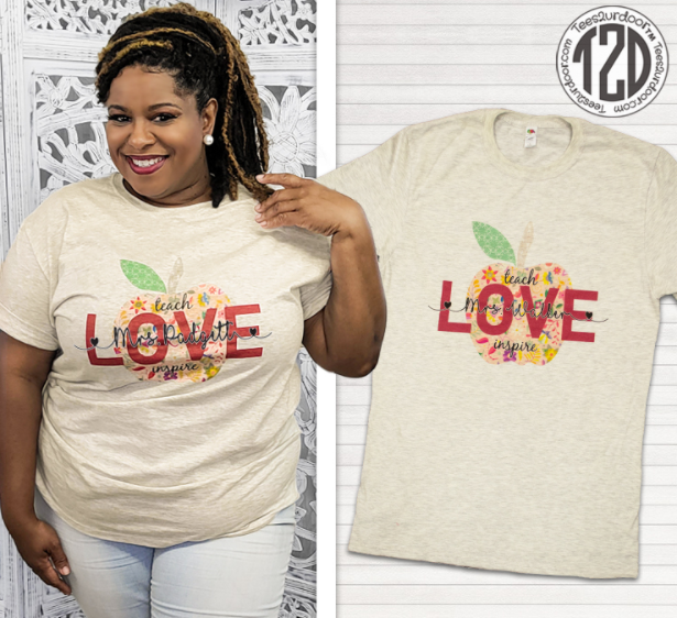 vintage-teach-love-inspire-personalized-tshirt